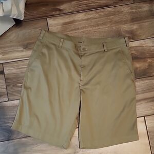 Nike Men's Khaki Flat Front Shorts